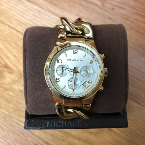 Michael Kors Women’s Gold Chain Link Watch - Picture 2 of 4